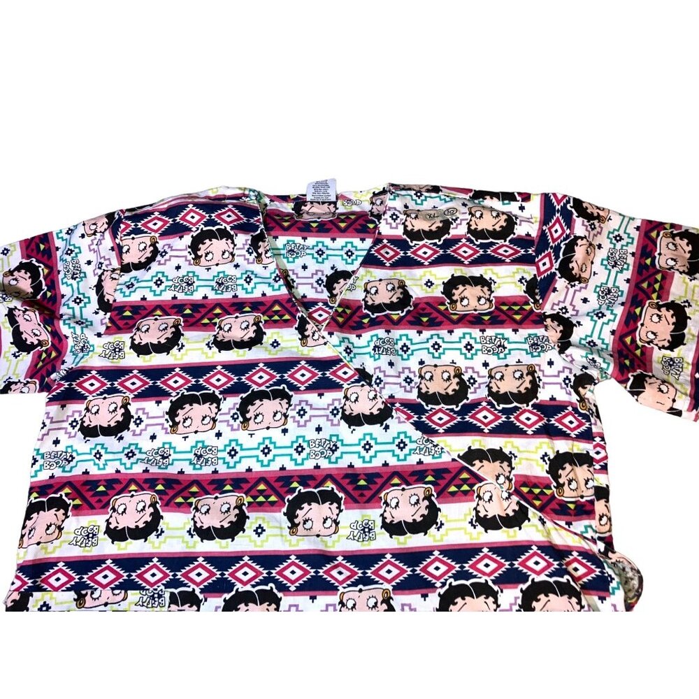 Nurse Medical Uniform Betty Boop Scrub Top Size XL - Picture 4 of 9